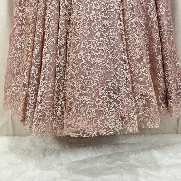 NWT Mac Duggal EMBELLISHED ILLUSION LONG SLEEVE A LINE GOWN Sz 4 Wedding Prom - Picture 12 of 16